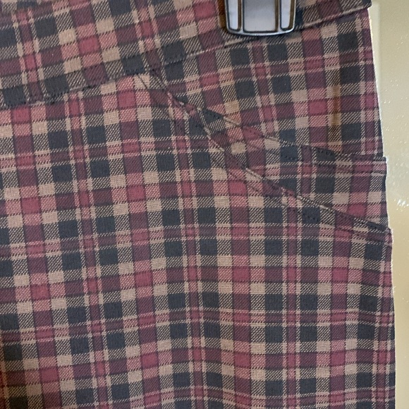 NWOT Sanctuary Plaid Pull Up Pants. Size XL - Picture 4 of 10
